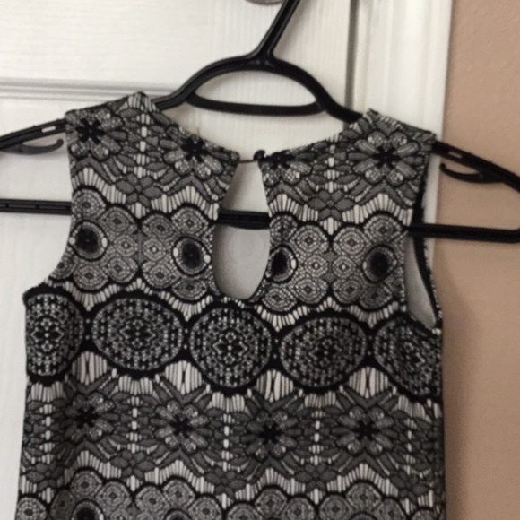 NWOT Girls sz 7 Black and white dress - Picture 3 of 3